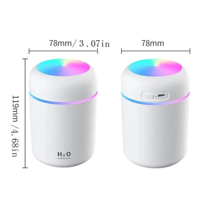 Colourful Cup Humidifier. 300ml Air Humidifier